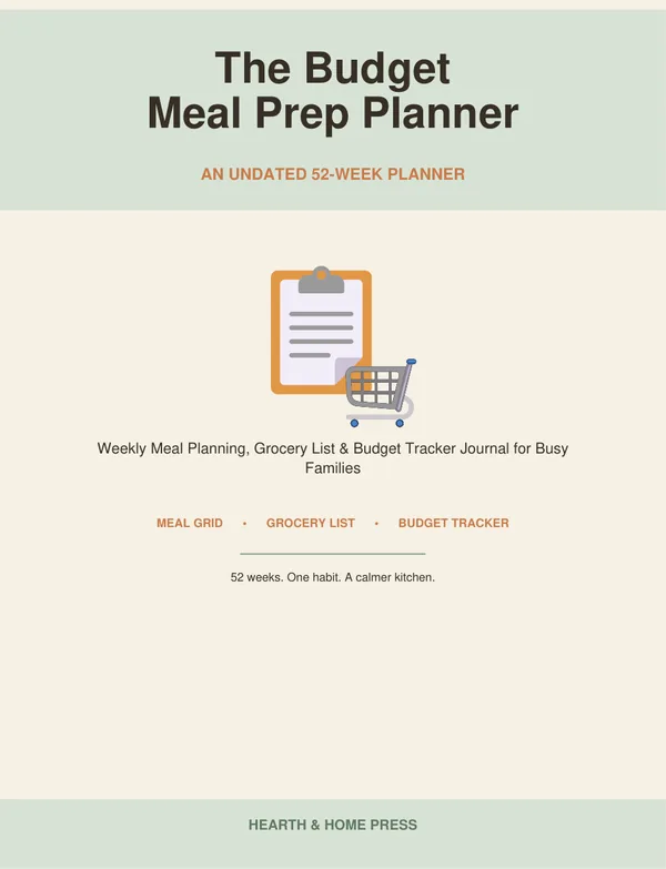 Cover of The Budget Meal Prep Planner